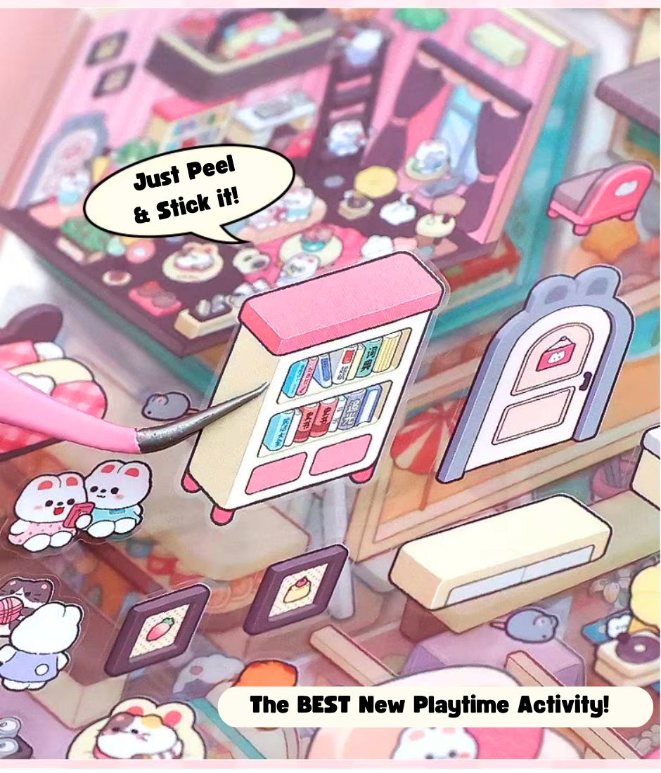 20 Page "Rooms" Peel & Stick Book