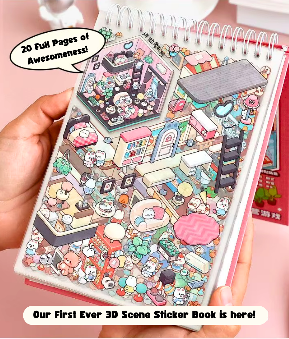20 Page "Rooms" Peel & Stick Book