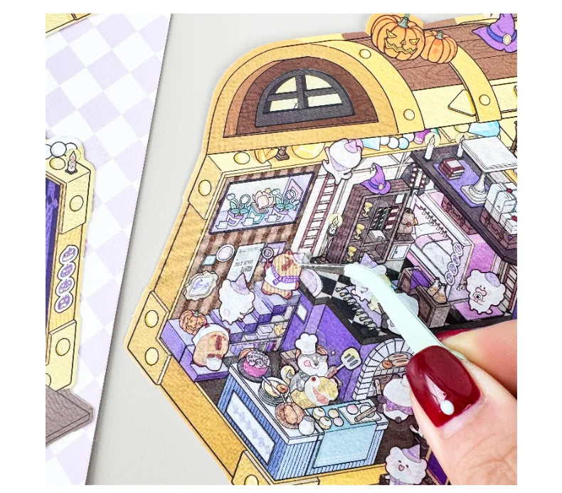Treasure Chest, Wardrobe, Book, Windup Box Stickers