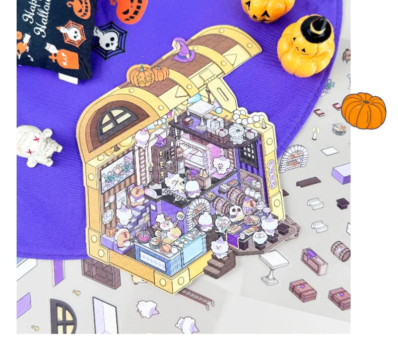 Treasure Chest, Wardrobe, Book, Windup Box Stickers