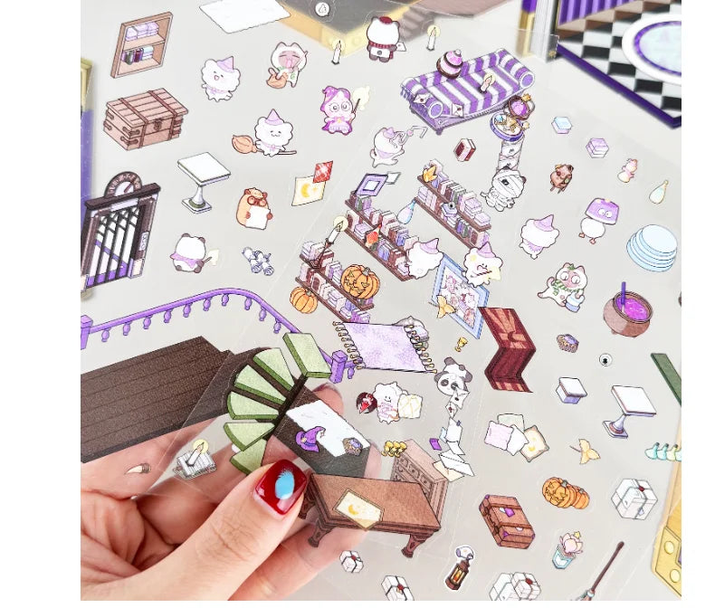 Treasure Chest, Wardrobe, Book, Windup Box Stickers