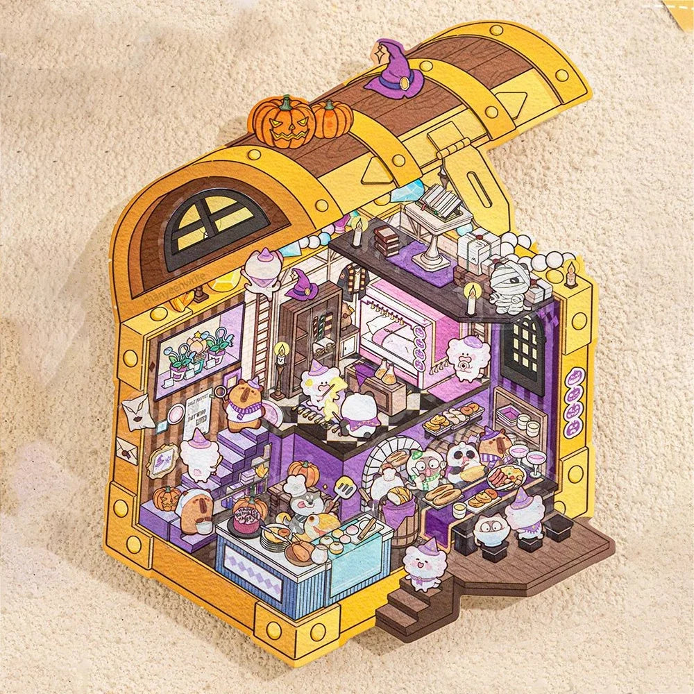 Treasure Chest, Wardrobe, Book, Windup Box Stickers