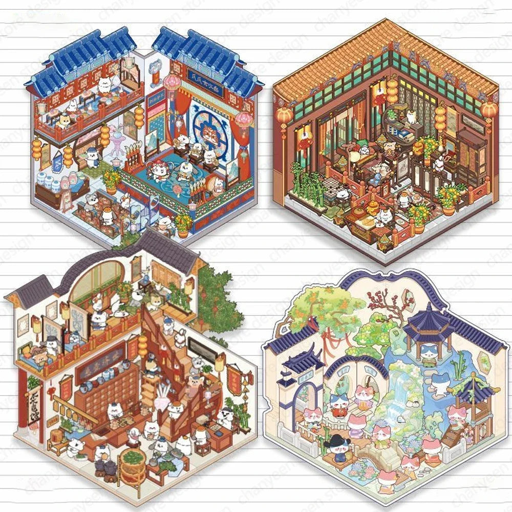 China Town, Theater, Pharmacy, Restaurant Stickers