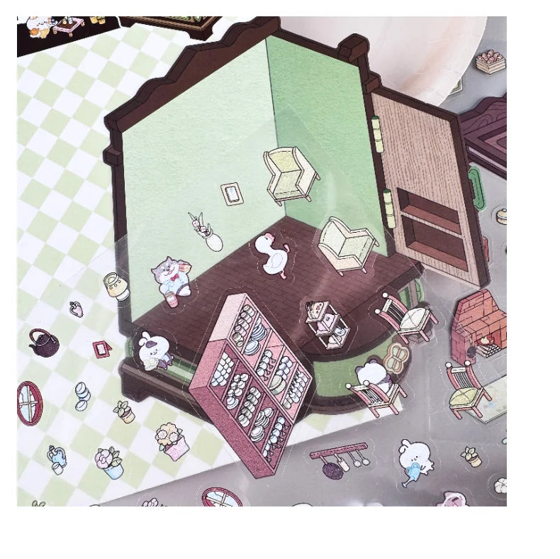 Treasure Chest, Wardrobe, Book, Windup Box Stickers