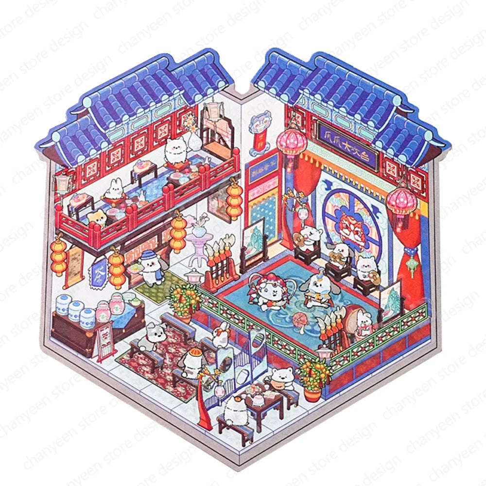 China Town, Theater, Pharmacy, Restaurant Stickers