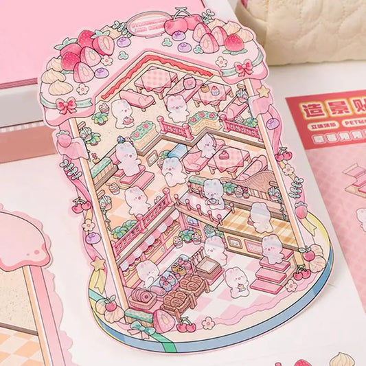 Birthday Cake, Toy Shop Stickers