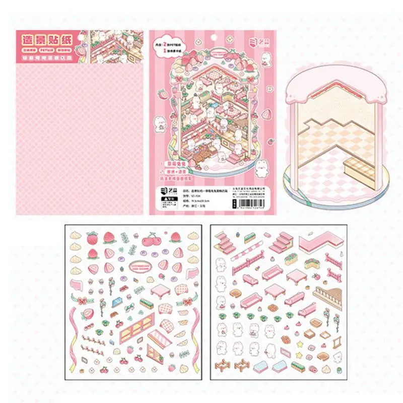 Birthday Cake, Toy Shop Stickers