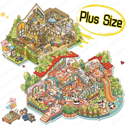 Plus Size || Forest House, Fun House Stickers