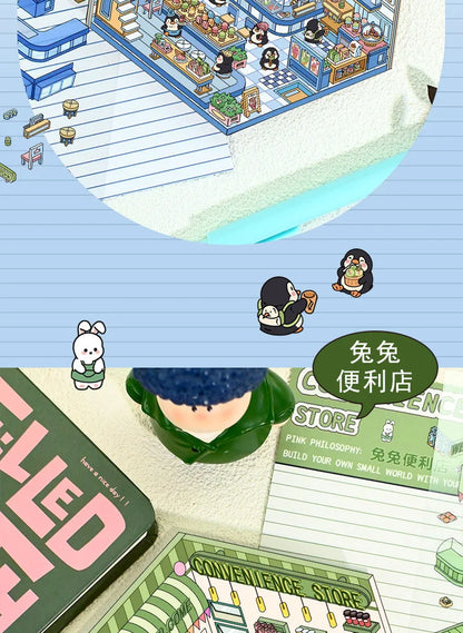Penguin, Kitty, Piggy, Rabbit Stickers