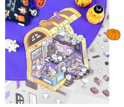Treasure Chest, Wardrobe, Book, Windup Box Stickers